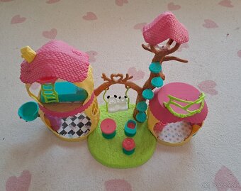 Enchantimals babiky + zvieratka, domcek, koc - 2