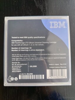 Predám  pamäťové média IBM TotalStorage LTO Ultrium - 2