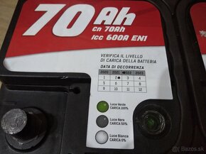 Autobatéria značky START 70 AH, 12 V - 2