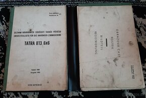 Predám Katalóg Náhradných Dielov Tahaču Tatra 813 6x6 - 2