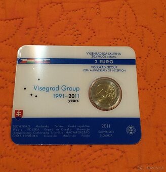 2 euro COINCARD Slovensko 2011 BU - VISEHRAD S PODPISOM - 2