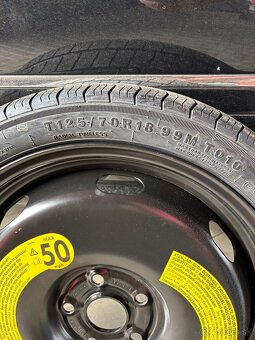 Dojazdove koleso rezerva 125/70 r18 - 2