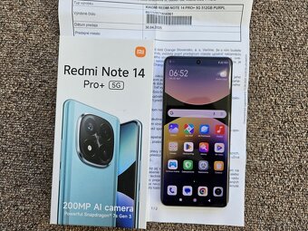 Xiaomi Redmi Note 14 Pro+ 5G 12GB/512GB Purple,top,zaruka - 2