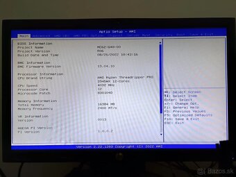MC62-G40 + Ryzen Threadripper PRO 3945WX 4Ghz 12-Core sWRX8 - 2