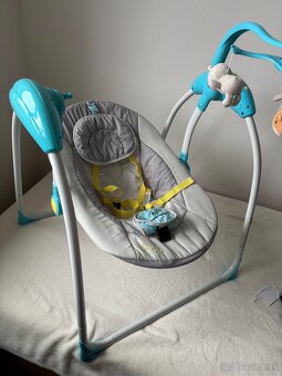 Elektrická detská hojdačka Caretero kraftwerk Loop Mint Swin - 2