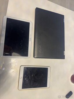 Lenovo notebook + Samsung tablet + Apple iPad - 2