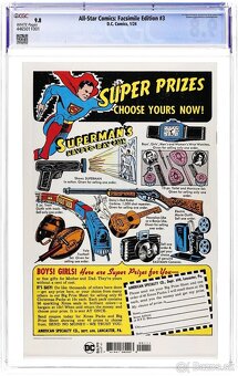 All Star Comics Facsimile Edition #3A – CGC 9.8 - 2