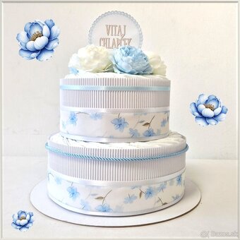 Plienková torta MODRÁ PIVONKA - 2
