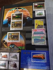predám známky - vlaky - Korea - 2