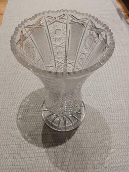 Brúsené sklo Bohemia Crystal - vysoká váza - 2