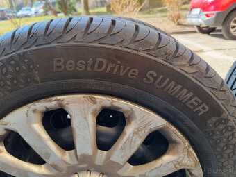 Plechove disky Ford Bmax 4x108 6Jx15 + letné pneu 195/60 R15 - 2