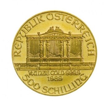 Wiener Philharmoniker 1/4 Oz - zlatá investičná min - 2