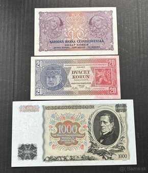 Bankovky 1.Čsr Neperforované aUnc - 2