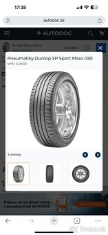 DUNLOP SP SPORT MAXX 235/45 R18 LETNE - 2
