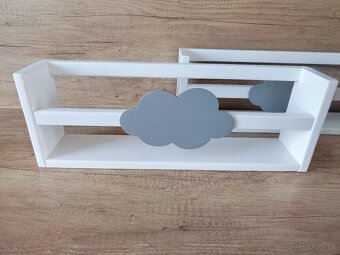 Poličky 2ks biele - 2