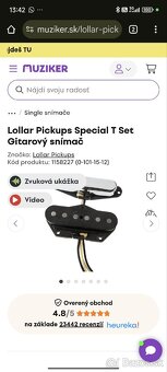 Lollar special T set telecaster snímače - 2