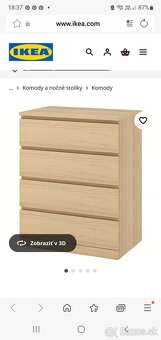 Predám komodu IKEA Malm - 2