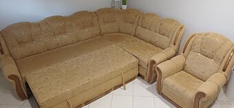 Sedacia rozkladacia súprava v tvaru L - 2