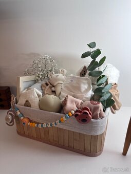 Darčekový box - košík, pre bábätko - 2