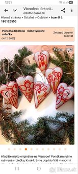 Vianočné srdiečka - 2