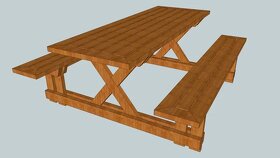 Masívny drevený stôl na mieru - 2
