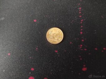 USA 5 DOLLARS 2004 ⅒Oz fine gold - škrabnutá - 2