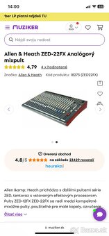 Allen & Heath ZED-22FX Analógový mixpult - 2