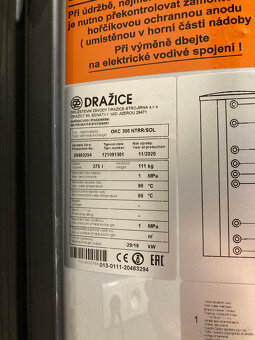 Bojler DRAŽICE OKC 300 NTRR/SOL - Úplne nový zabalený - 2