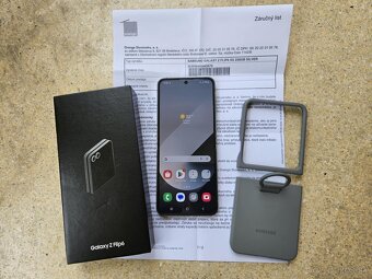 Samsung Z Flip6 12GB/256GB, strieborny,ako novy,zaruka,kryt - 2