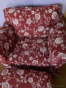 Ikea kreslo a taburetka - 2