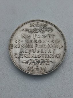 Mince strieborná medaila T.G.Masaryk - 2