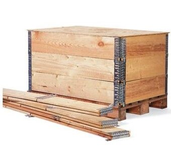 Paletové ohrádky záhony - 2