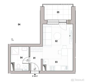 1 izb. byt Jablone Bytča - 2