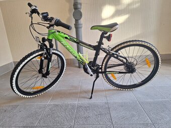 Predám detský bicykel 24kola Ghost zeleny - 2