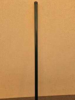 Zelené štvorhranné ZN+PVC pletivo + zelené guľaté stĺpiky - 2