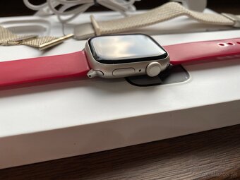 Predám Apple Watch 9 41mm Starlight (Záruka, Zdravie 98%) - 2