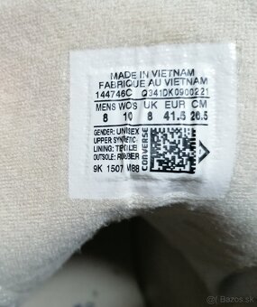 Predám úplne nové CONVERSE Chuck Taylor biele - 2