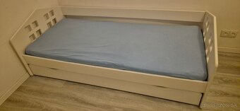 Detská biela posteľ Bibi - 180x80 cm - 2