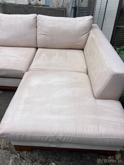 Rohová sedačka + taburetka - 2