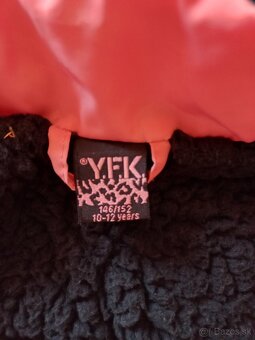 Ružová dievčenská zimná bunda - 2