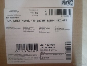 Predám novú, bielu zárubňu 80 Ľavú - 2