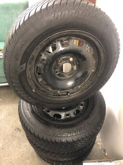 Predám disky+zimné pneumatiky 165/70R14 - 2