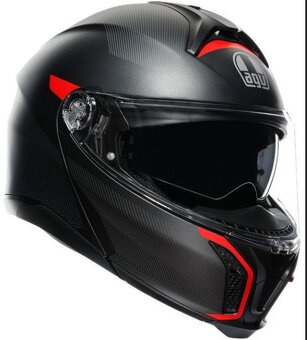 AGV Tourmodular Frequency čierna/Červená S - 2