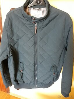 Pánska jarná tmavomodrá bunda - bombera, XL - 2