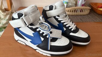 OFF WHITE OUT OF OFFICE MID TOP BLACK NAVY BLUE - 2
