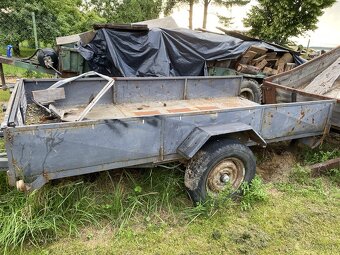 Prívesný vozík za auto brzdený - 2