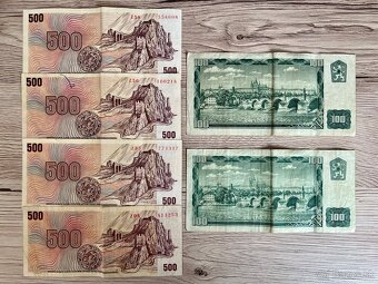 Bankovky Československo 6 ks 1961 1973 - 2