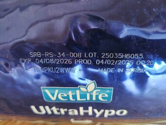 Granuly pre mačky Vet Life Cat UltraHypo 5kg + 4,5kg zdarma - 2