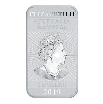 Strieborná investičná tehla Drak Perth Mint 1 oz 2019 - 2