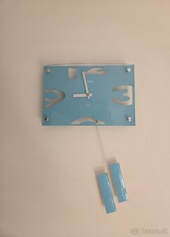 Nástenné hodiny Twins 5080 tyrkysové - 2